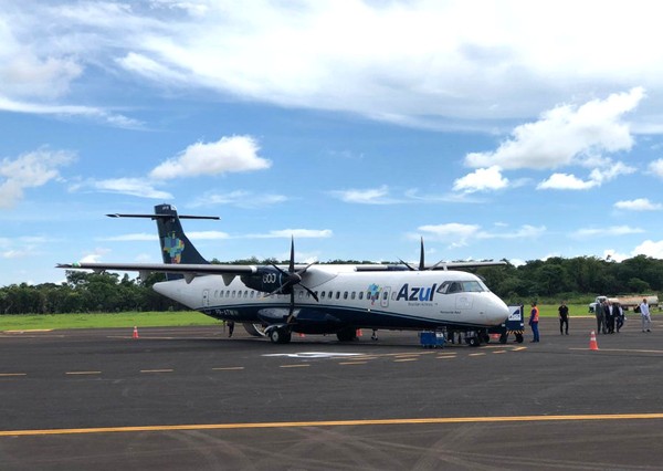 Aeroporto Estadual Bartholomeu de Gusmão, de Araraquara (SP) — Foto: João Victor Néo/EPTV