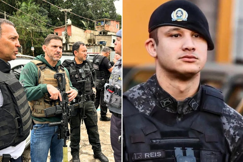 Policiamento em Guarujá (SP) foi reforçado durante 'Operação Escudo' — Foto: Reprodução