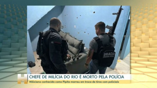 Chefe de mílicia do Rio é morto pela polícia - Programa: Jornal Hoje 