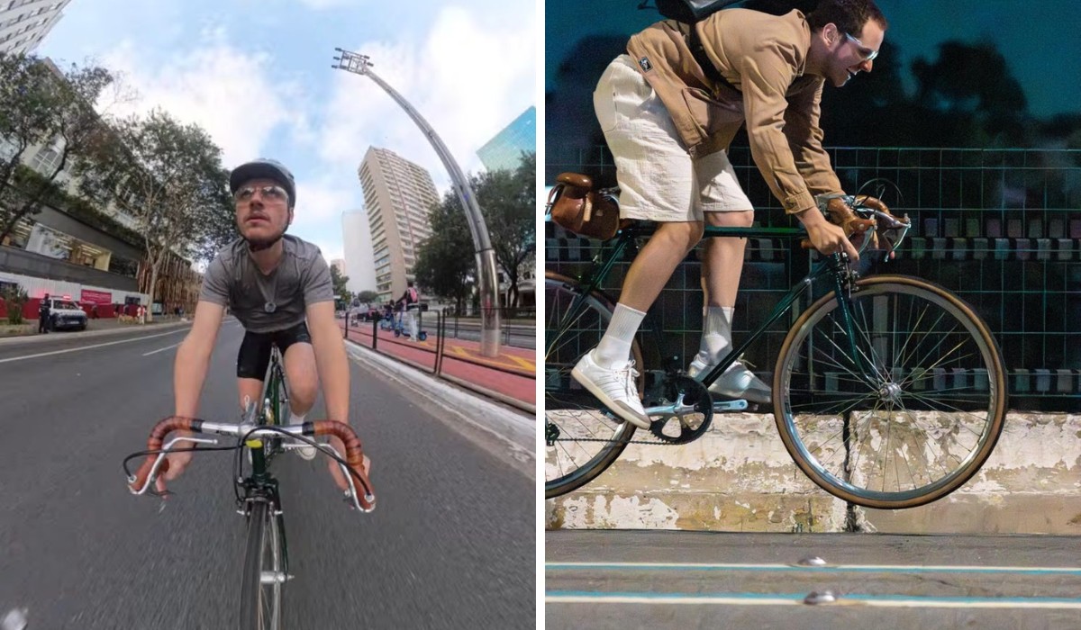 Ônibus ou bike? Casal 'aposta corrida' de São Paulo até Campinas e vídeo divertido viraliza