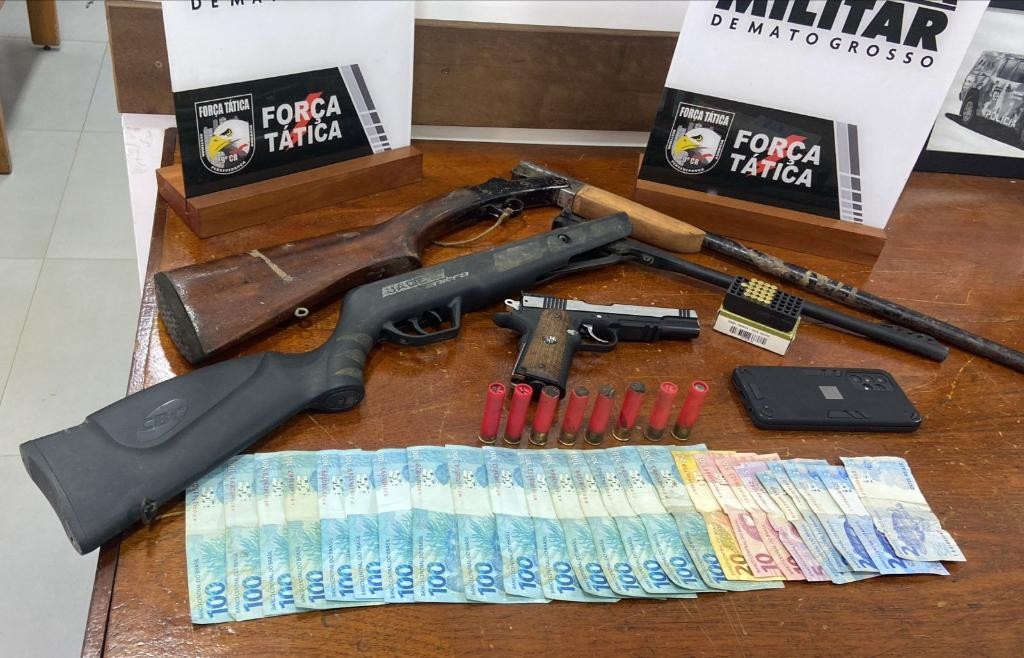 Idoso é preso por ameaçar esposa e filho em MT