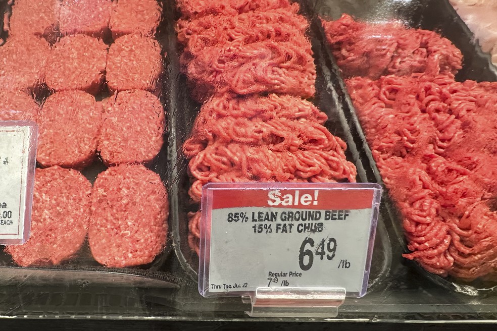 Preço da carne bovina nos EUA vem batendo recorde. — Foto: AP Photo/Nam Y. Huh