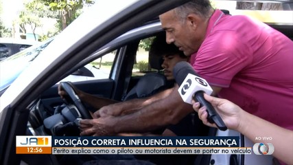 Posição correta ao dirigir influencia na segurança