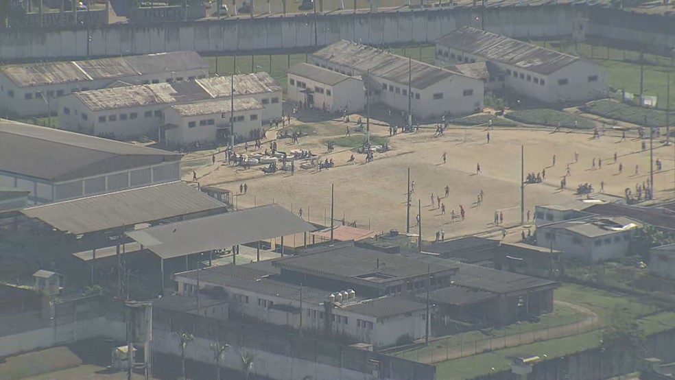 Presídio no RJ — Foto: Reprodução/TV Globo