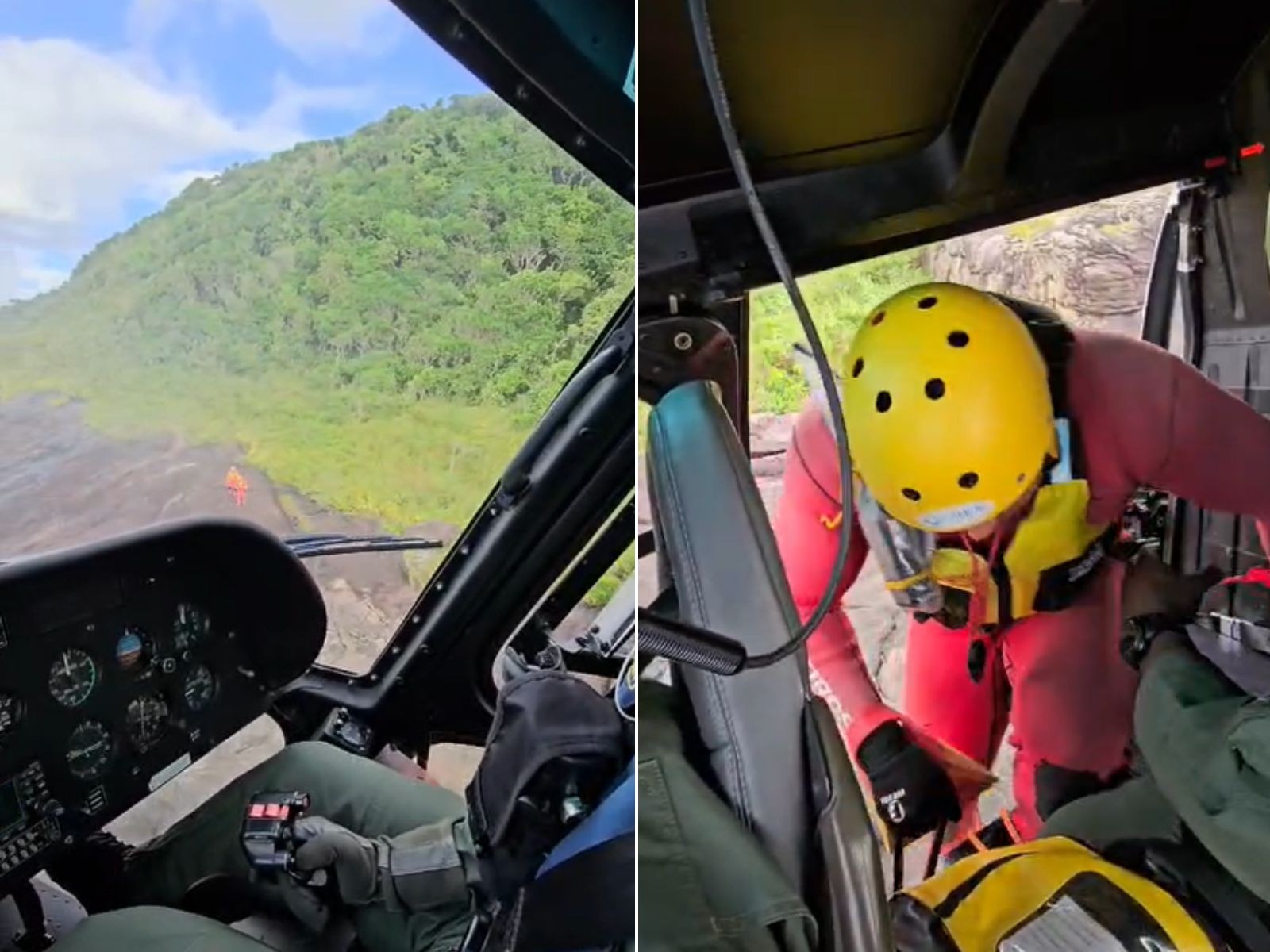 Bote vira durante buscas e bombeiros ficam ilhados por 10 horas no litoral de SP; veja o resgate 