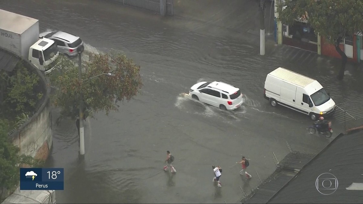 Chuva forte provoca alagamentos e queda de árvores na Grande SP ...