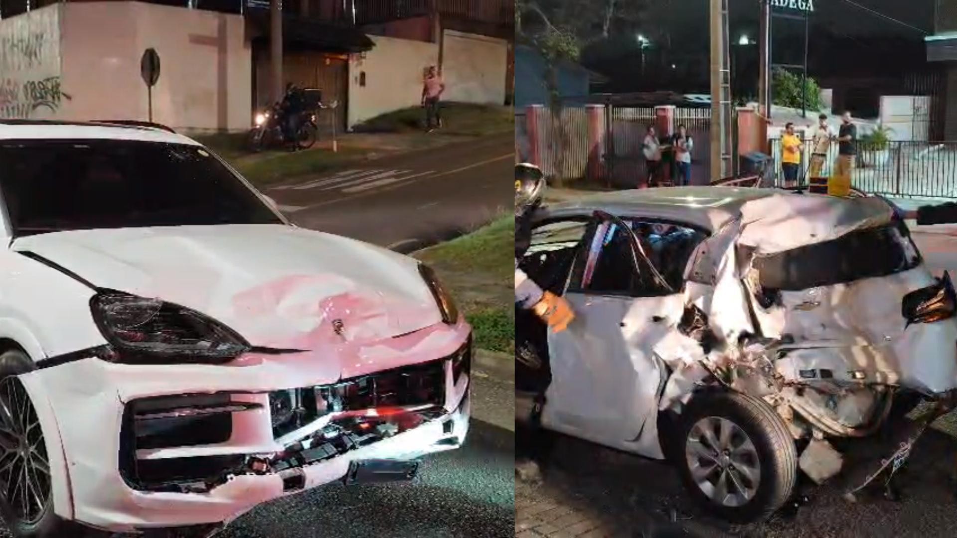 snapshot-33 Porsche em alta velocidade atinge carro e deixa cinco feridos em Curitiba
