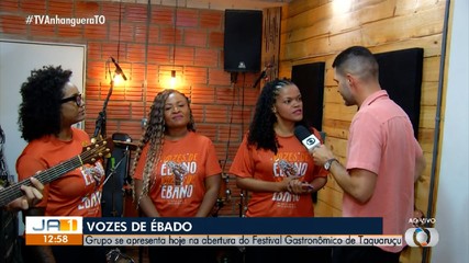 “Vozes de Ébano” compõe a programação do festival gastronômico nesta quinta-feira (3)