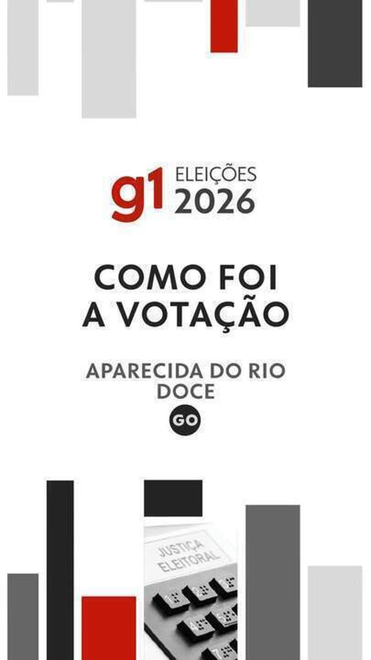 Aparecida do Rio Doce (GO): como foi a votação no 1º turno em 2026 | g | G1