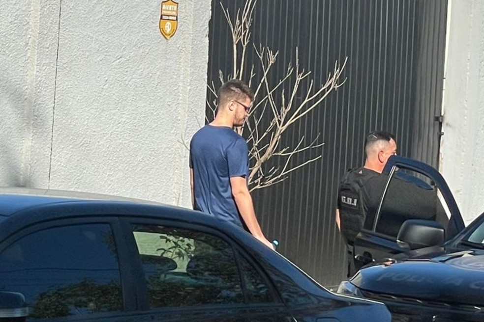 Advogado foi preso em Campo Grande. — Foto: TV Morena/Reprodução