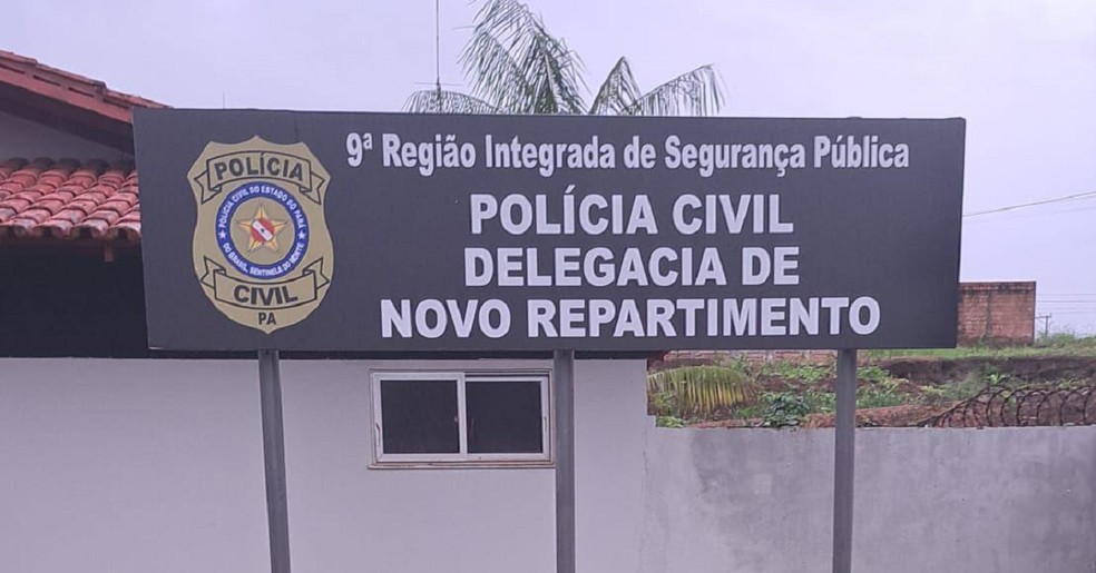 Delegacia de Novo Repartimento, no Pará. — Foto: Reprodução / Polícia Civil