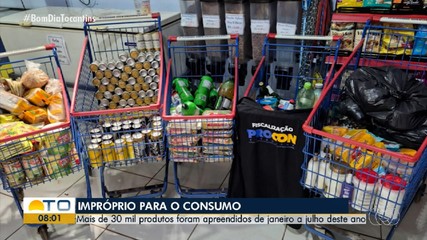 Procon apreende mais de 30 mil produtos impróprios para consumo no 1º semestre de 2025