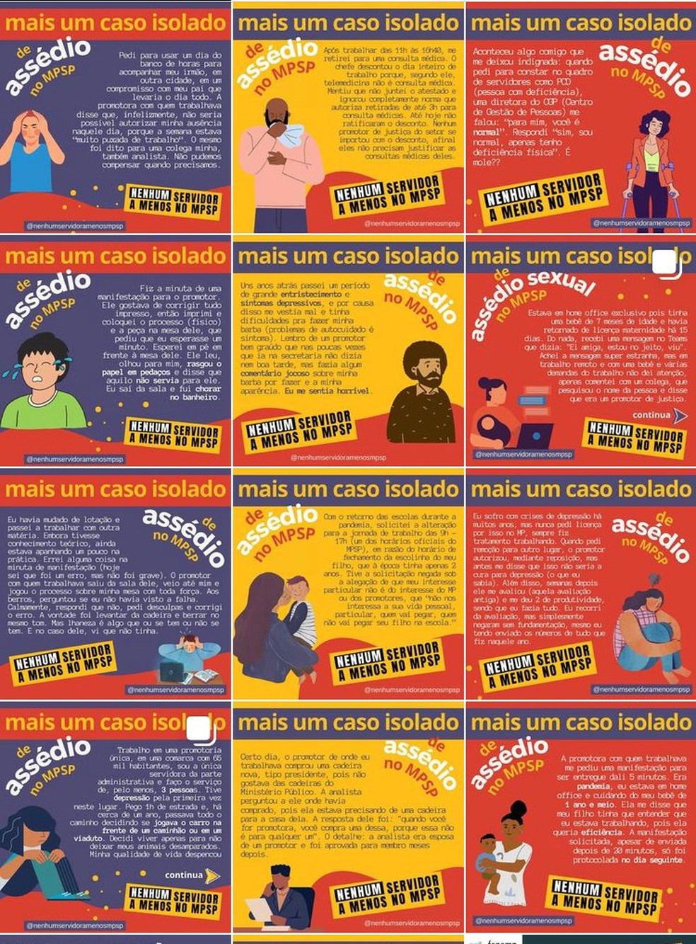 Página na internet reúne denúncias anônimas de servidores do MPSP — Foto: Reprodução