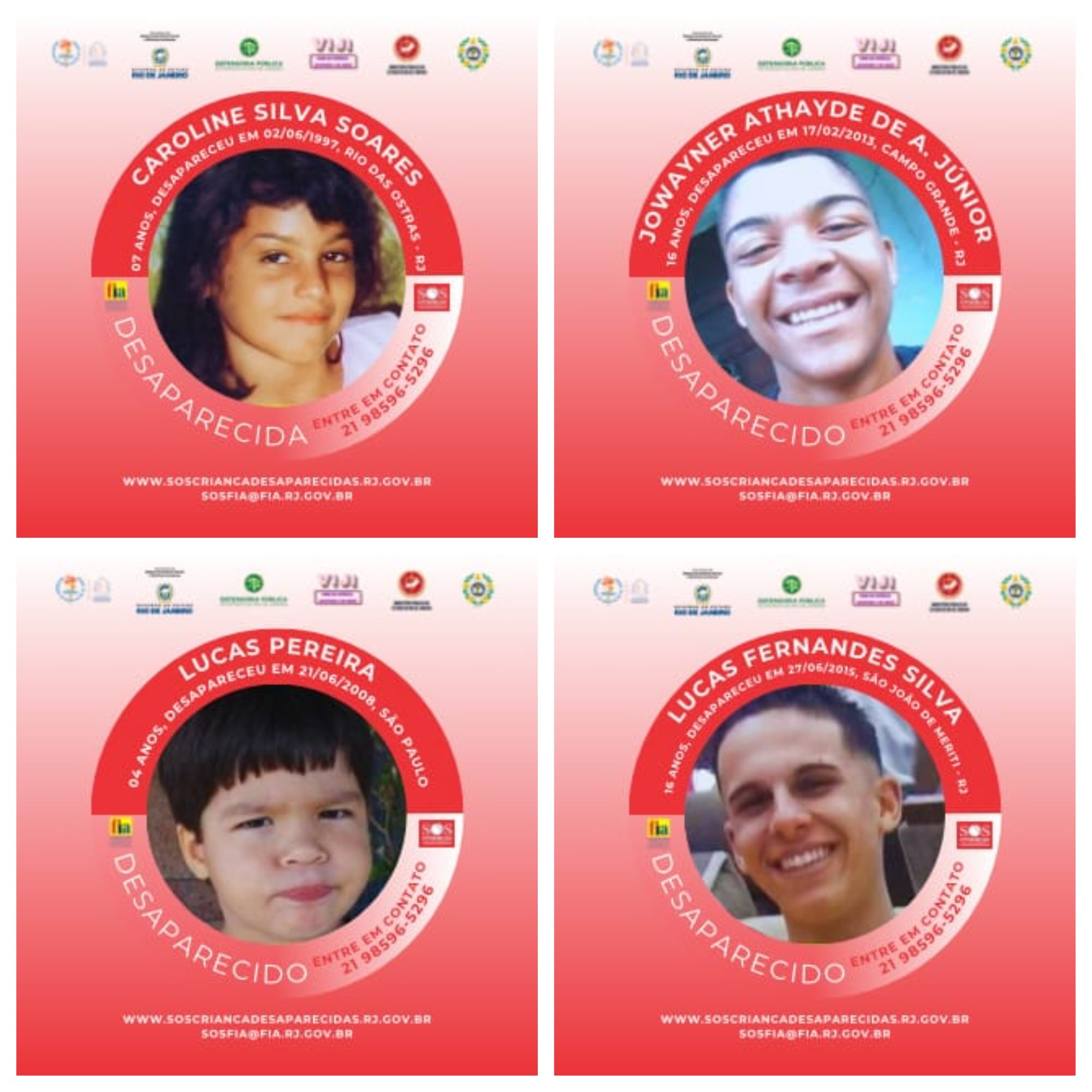 FIA lança campanha 'Perfil Solidário' para ajudar a encontrar crianças desaparecidas