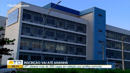 UFT está com vagas em vários cursos por análise de curricular; saiba como participar