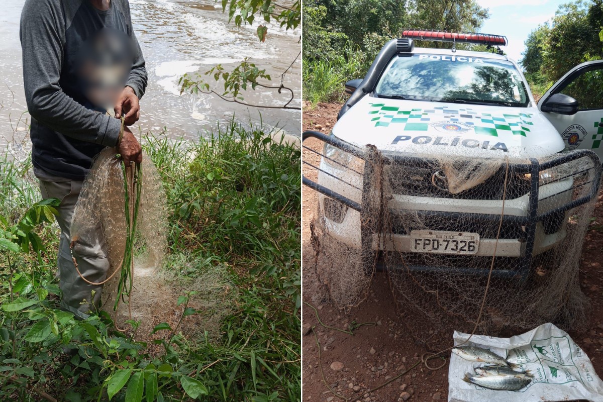 Polícia Ambiental multa três homens em R$ 6,1 mil por pesca irregular durante a Piracema em Nantes