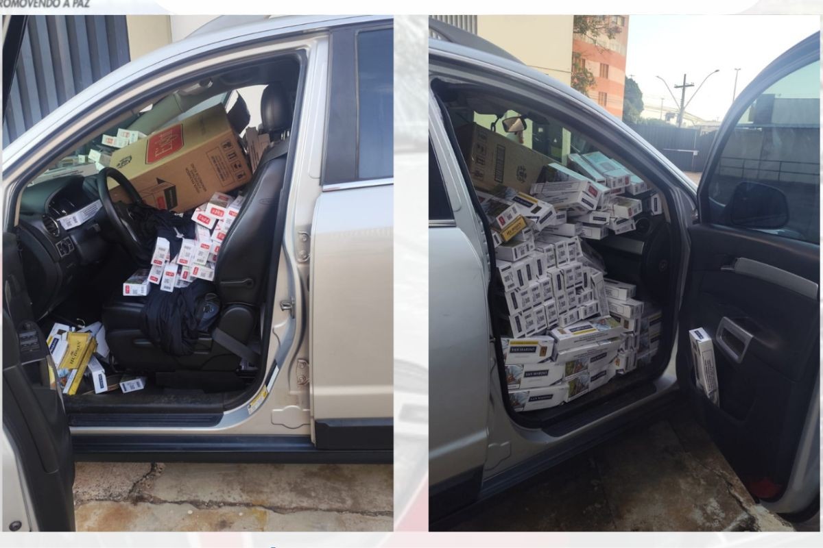 Problema mecânico no veículo acaba com carga de 15 mil maços de cigarros apreendida no interior de SP