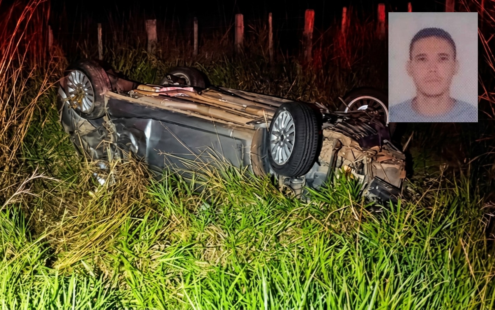 Homem de 29 anos morre após carro capotar na LMG-856, entre Cássia e Delfinópolis