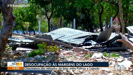 Moradores de chácaras são retirados de região às margens do Lago de Palmas