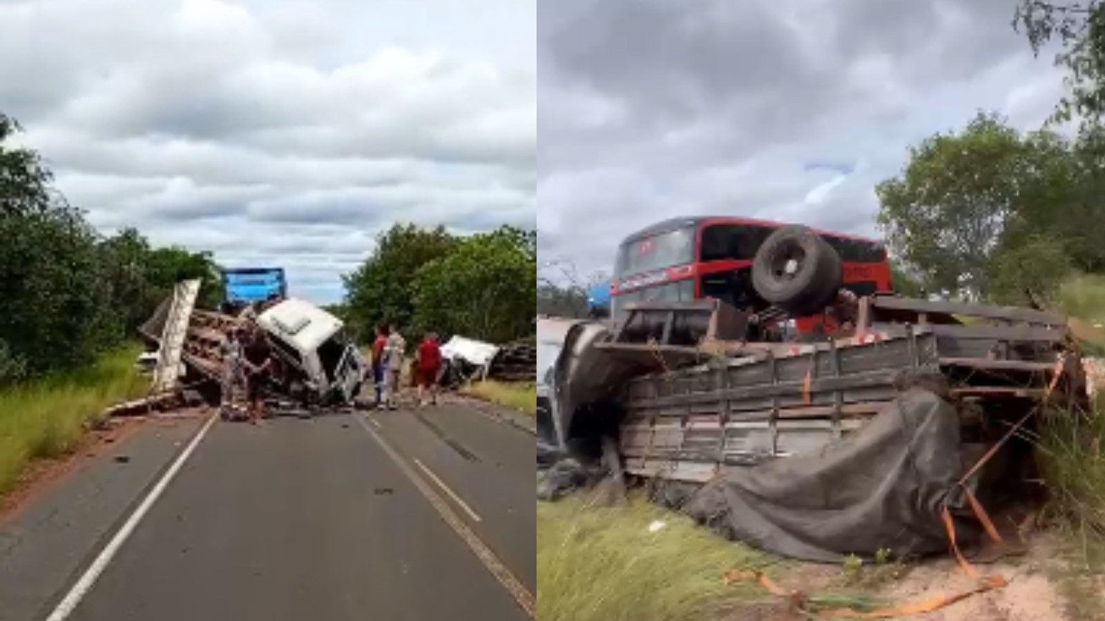 Grave acidente entre caminhões deixa um morto em rodovia no Sul do Piauí