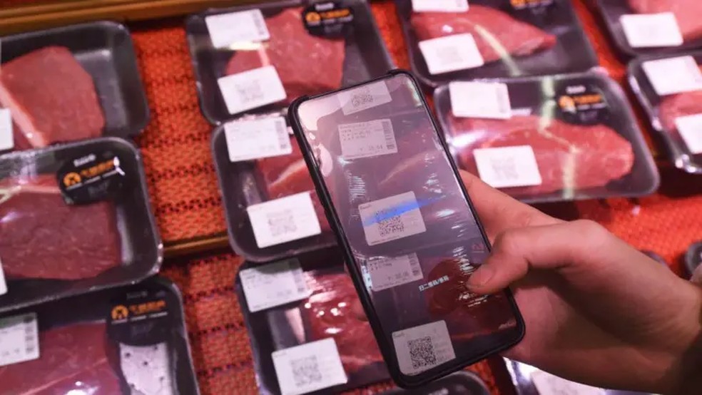 Carne bovina é um dos produtos que Brasil vende tanto aos EUA quanto à China — Foto: Getty Images via BBC