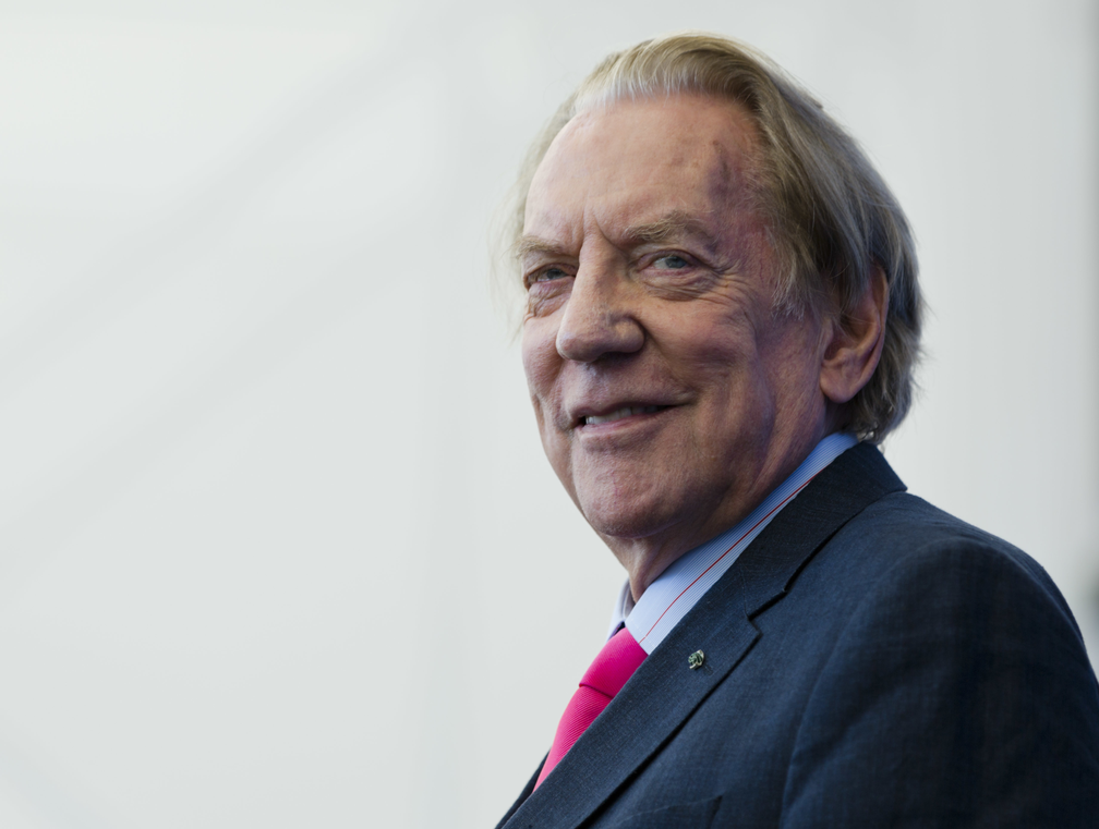 Donald Sutherland durante Festival de Veneza, em setembro de 2017 — Foto: AP Photo/Domenico Stinellis