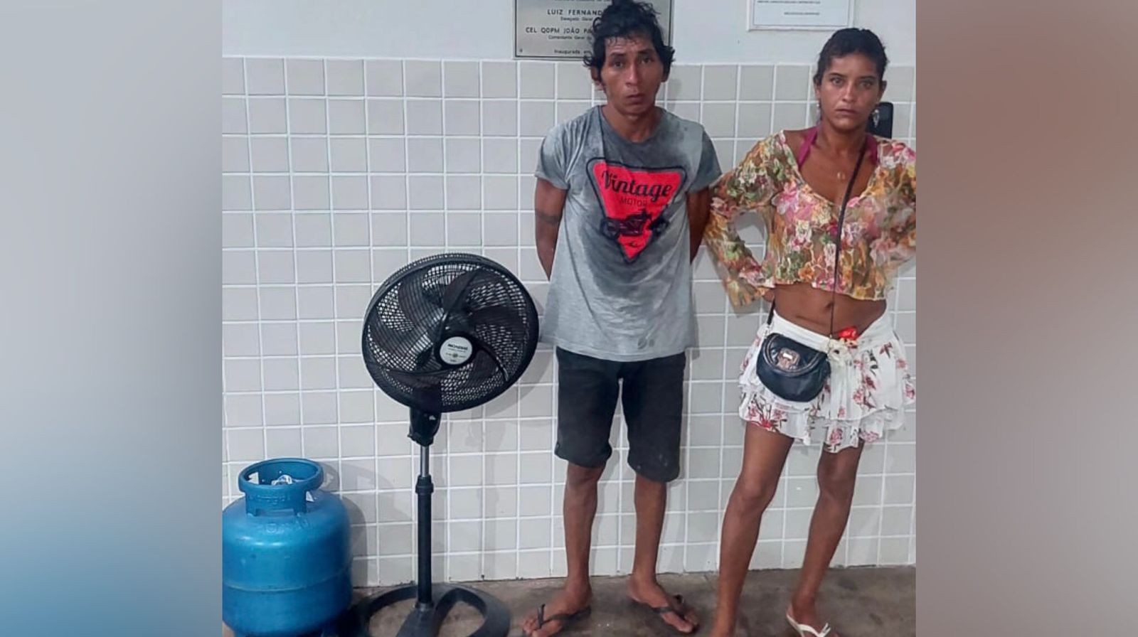 Casal é preso suspeito de furto em residência no bairro Diamantino, em Santarém