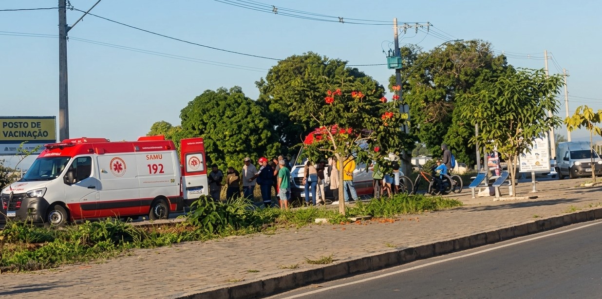 Motociclista morre ao bater cabeça no meio-fio em acidente com ciclista em Pirapora