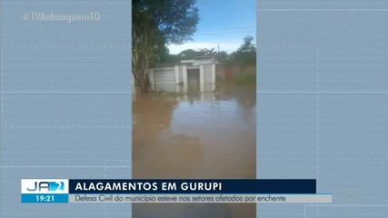 Defesa Civil de Gurupi visita setores afetados por enchente