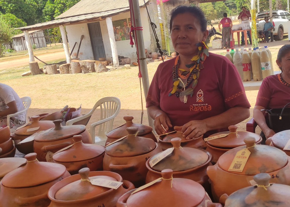 Claucimar da Silva Raposo, líder das ceramistas na Raposa Serra do Sol. — Foto: Ailton Alves/Rede Amazônica