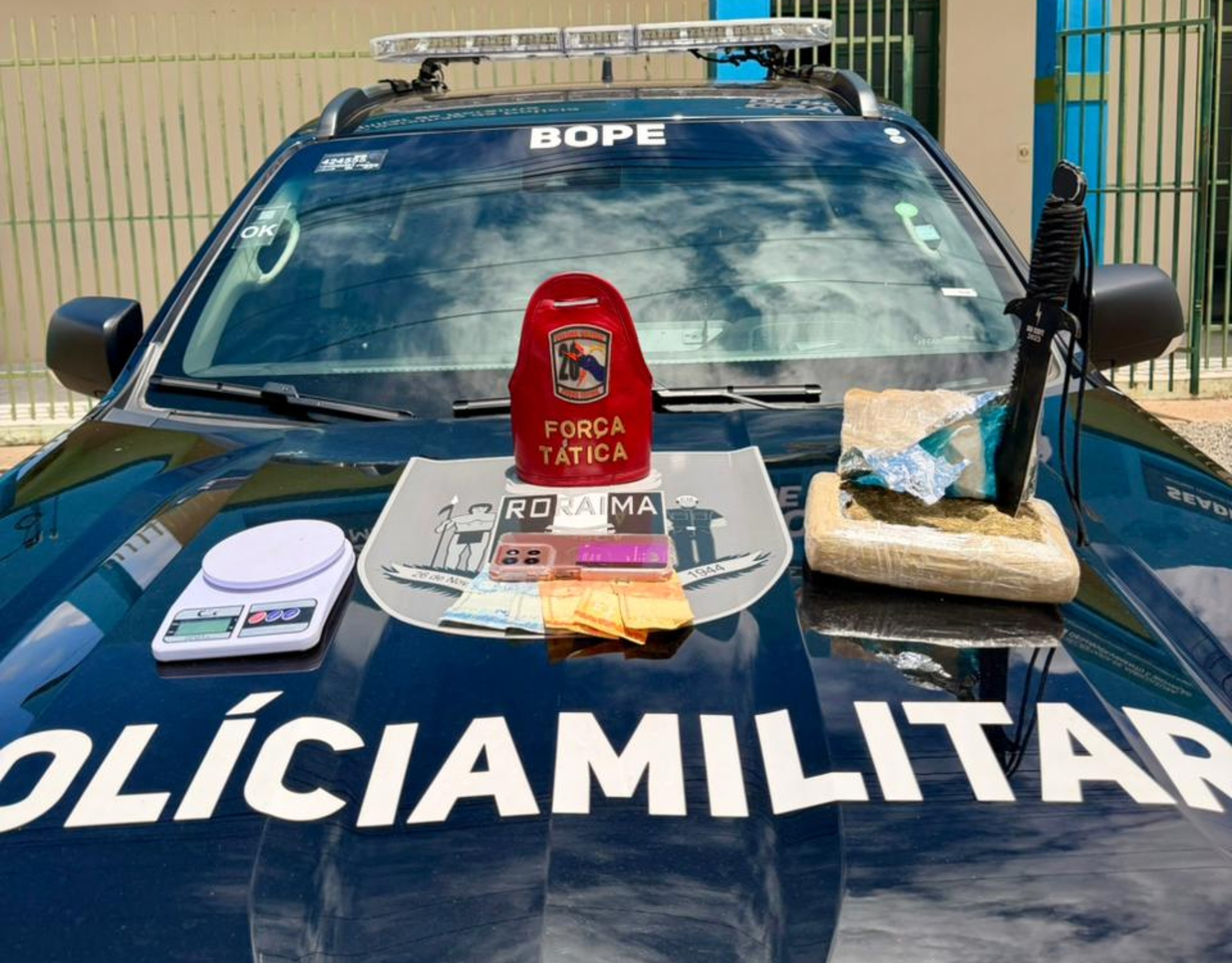 Homem é preso com tablete de skunk em Boa Vista