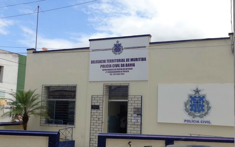 Delegacia de Muritiba, no recôncavo da Bahi,a investiga o crime — Foto: Site Bahia10