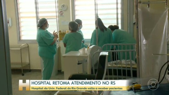 Hospital da Universidade Federal do Rio Grande-RS começa a receber pacientes - Programa: Jornal Hoje 