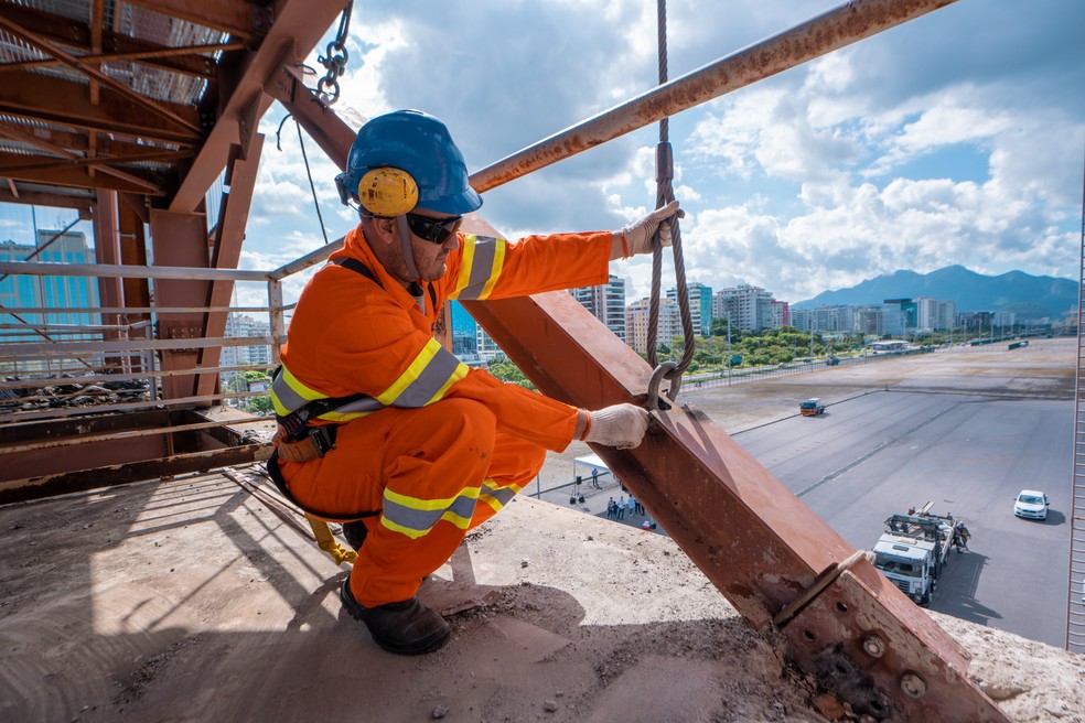  Obras no Terminal Gentileza, no terreno do Gasômetro, em São Cristóvão  — Foto: Beth Santos/Prefeitura do Rio