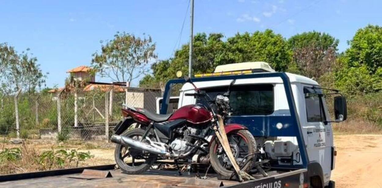 Adolescente é apreendido pela 2ª vez em 3 dias com moto furtada em Pirapora