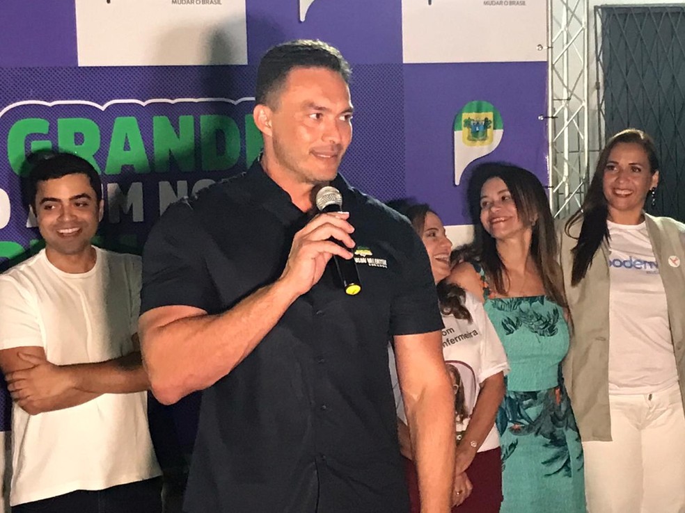 Styvenson Valentim é candidato ao governo do Rio Grande do Norte pelo Podemos — Foto: Geraldo Jerônimo/Inter TV Cabugi