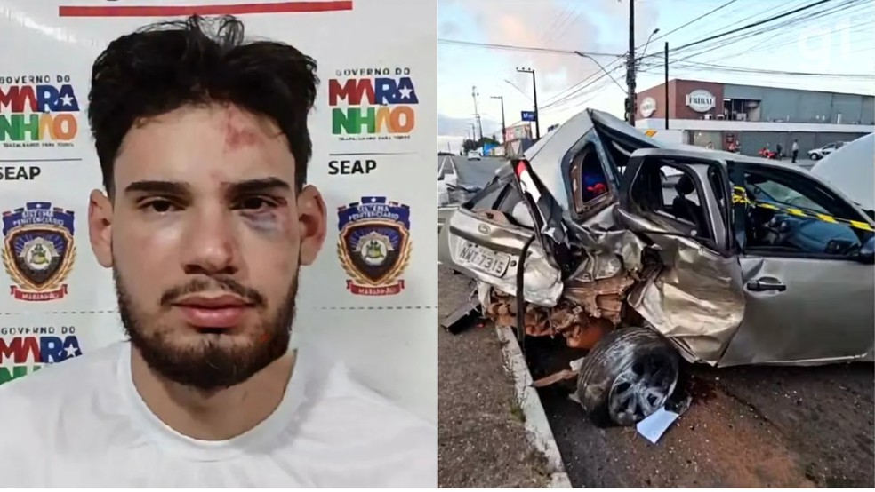 Justiça mantém preso motorista envolvido em acidente que matou mulher e feriu criança em São Luís — Foto: Reprodução