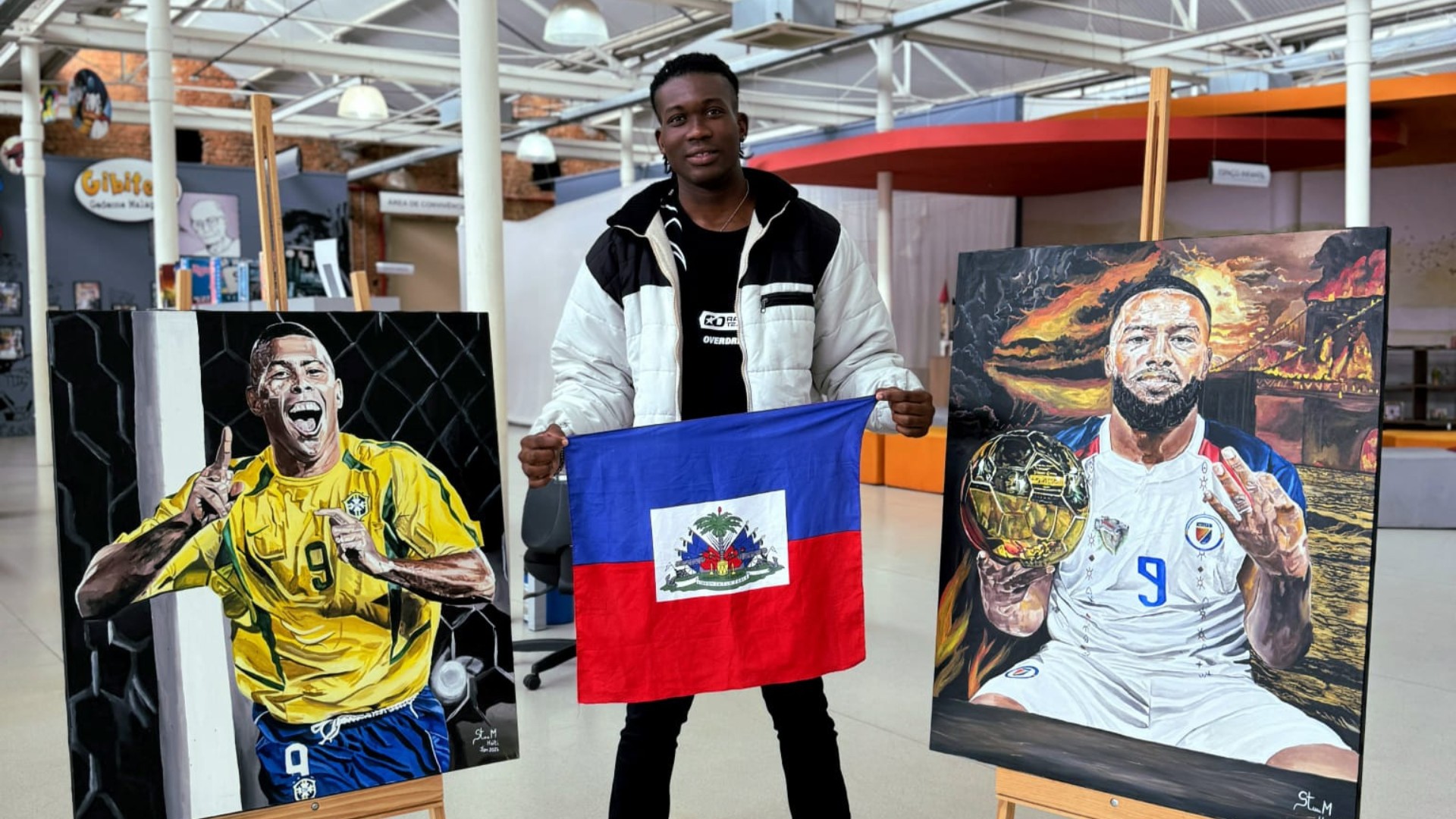 Artista haitiano que mora no interior de SP sonha com vitória histórica contra Seleção Brasileira na Copa: 'Melhor geração de futebol'