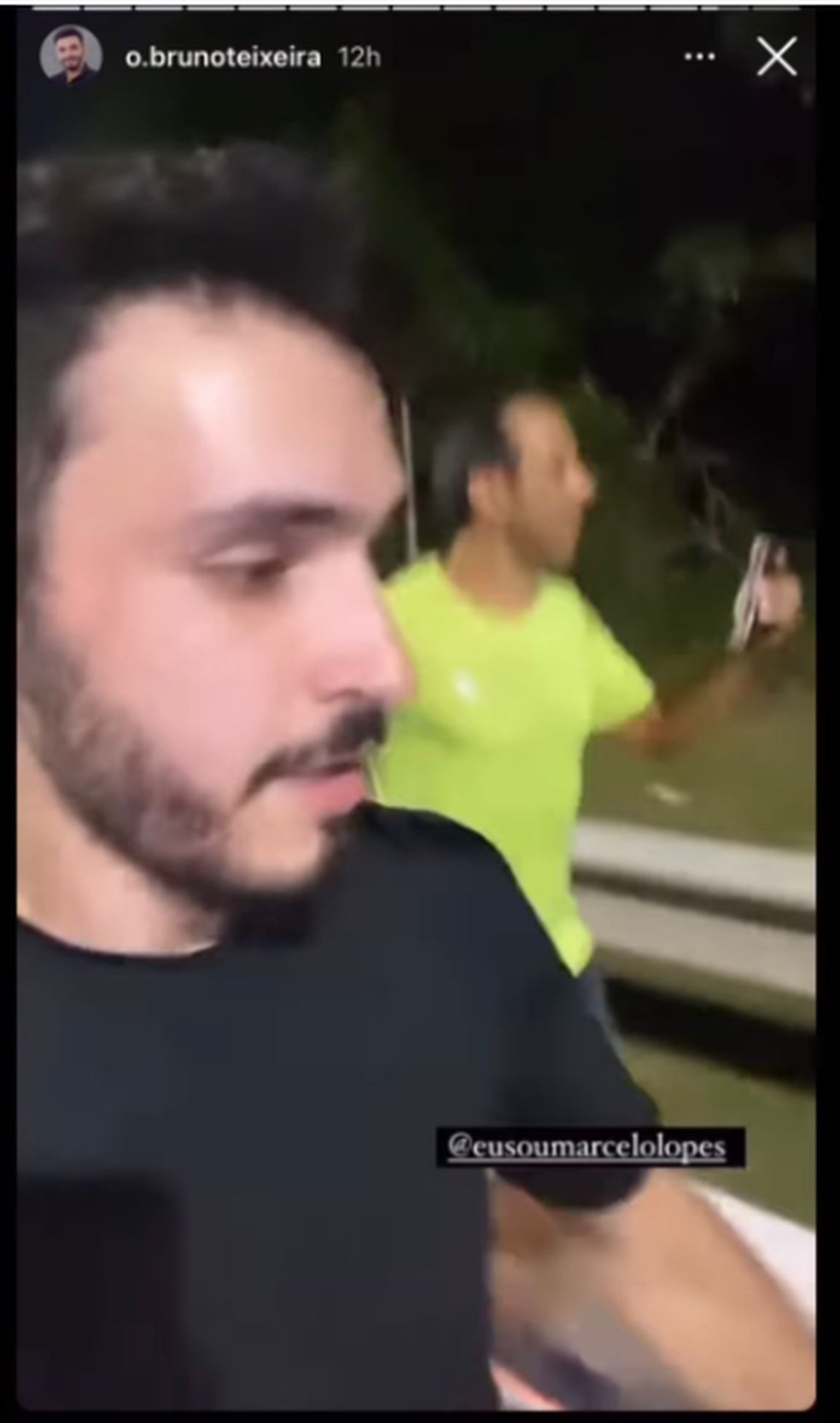 Bruno fazia corrida em Barueri quando teve mal súbito — Foto: Reprodução