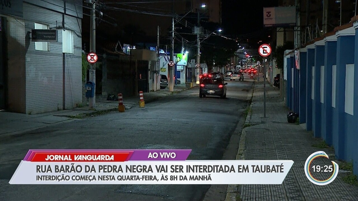 Rua Barão tem interdição para obras no Centro de Taubaté, SP Vale do Paraíba e Região G1
