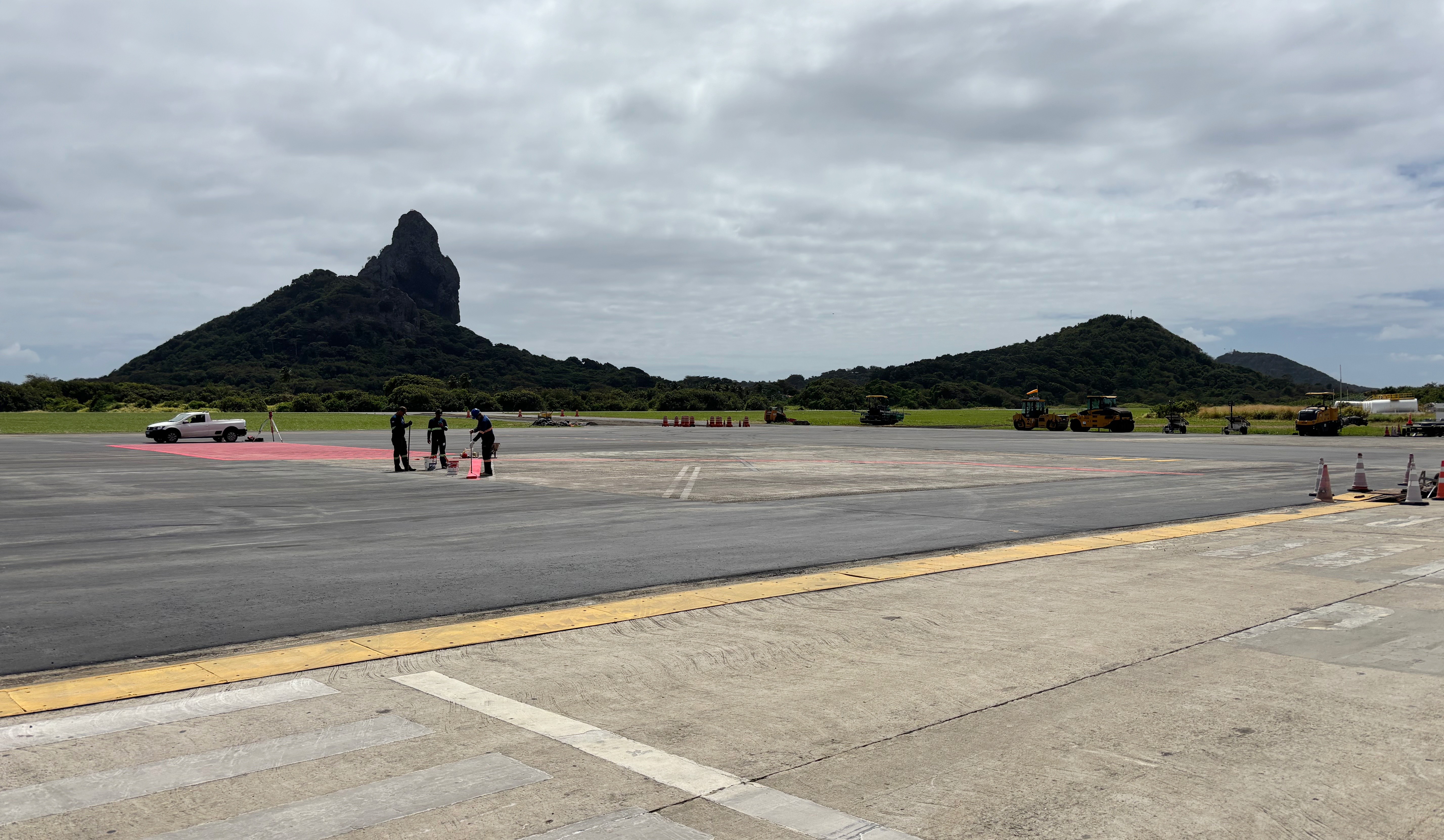 Governo anuncia conclusão da obra no pátio de aeronaves do aeroporto de Fernando de Noronha