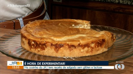 Confira como ficou a torta sem glúten e lactose