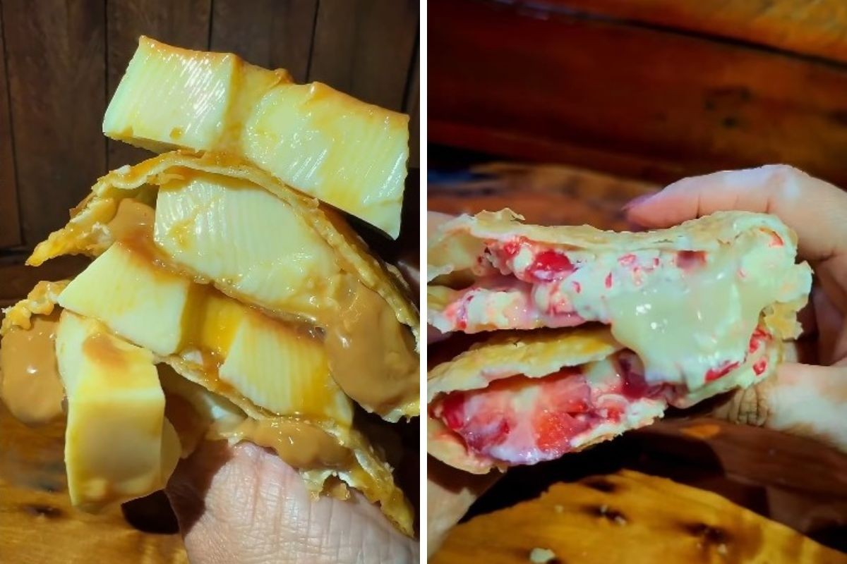 Pastéis de pudim e de morango cravejado criados no interior de SP viralizam nas redes: 'Sempre esgotam'