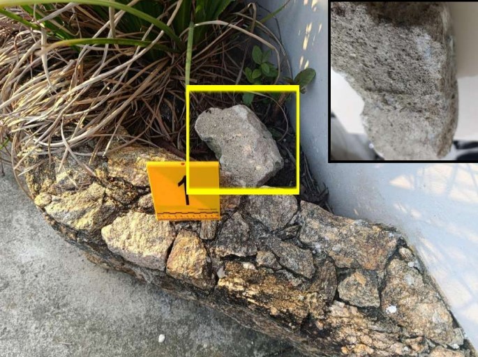 Pedra de 4,8 kg atirada contra policiais em caso Oruam