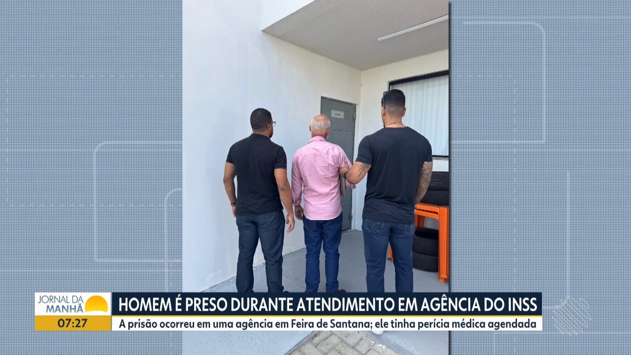 Suspeito de ameaçar ex-companheira com barra de ferro em São Paulo é preso em agência do INSS na Bahia