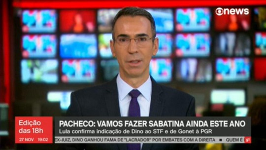 Senador Weverton Rocha (PDT-MA) será o relator da sabatina do ministro Flavio Dino - Programa: Jornal GloboNews edição das 18h 