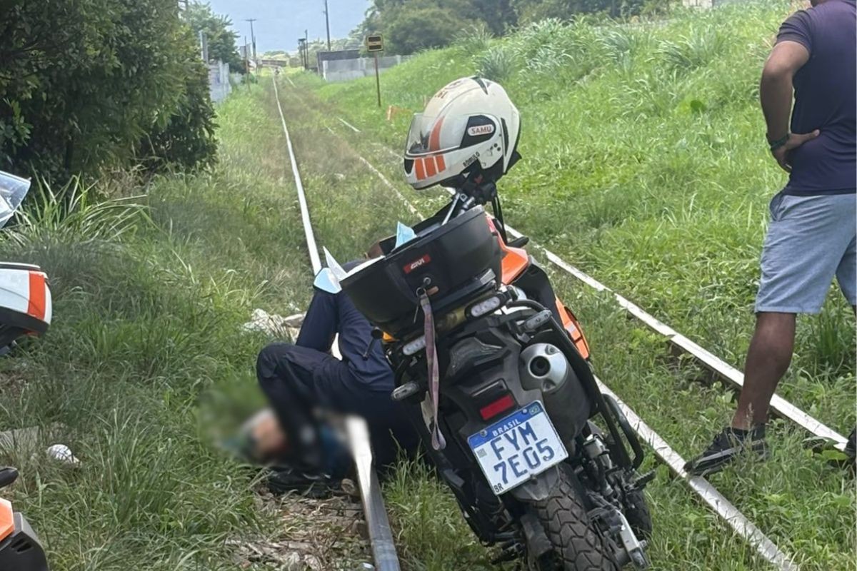 Idoso morre após ser atropelado por trem no litoral de SP 