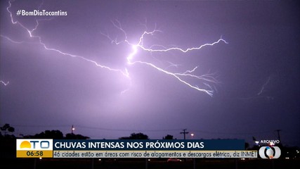 Alerta prevê chuvas intensas com risco de alagamentos para mais de 40 cidades