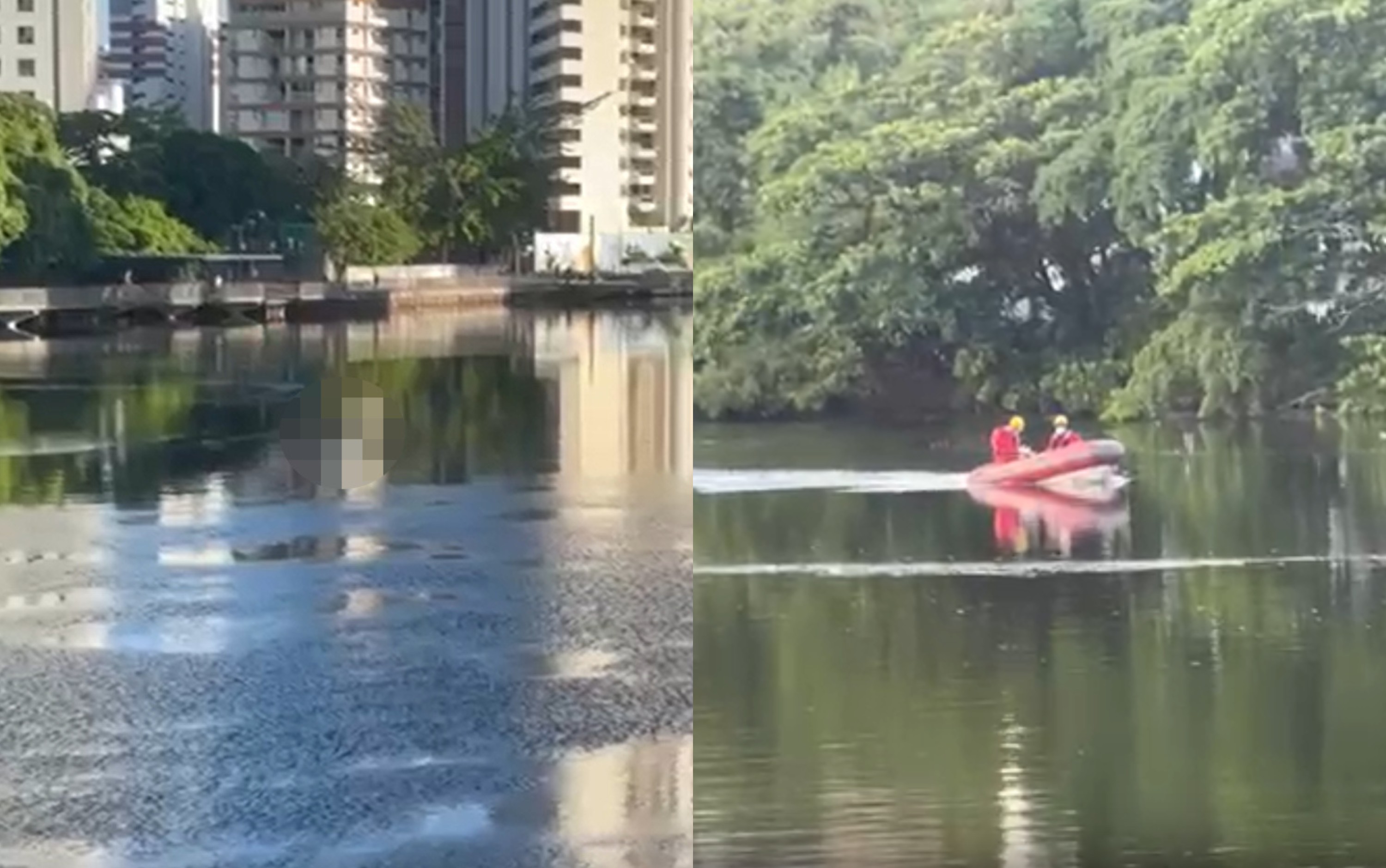 Corpo é visto boiando no Rio Capibaribe, no Recife; VÍDEO