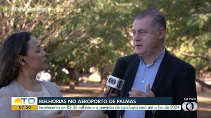 Investimento nas obras do aeroporto de Palmas devem chegar a R$ 36 milhões
